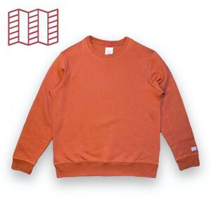 🆕 Topo Designs Organic Cotton Crewneck Sweatshirt Brick Orange Men's Sz M NWOT